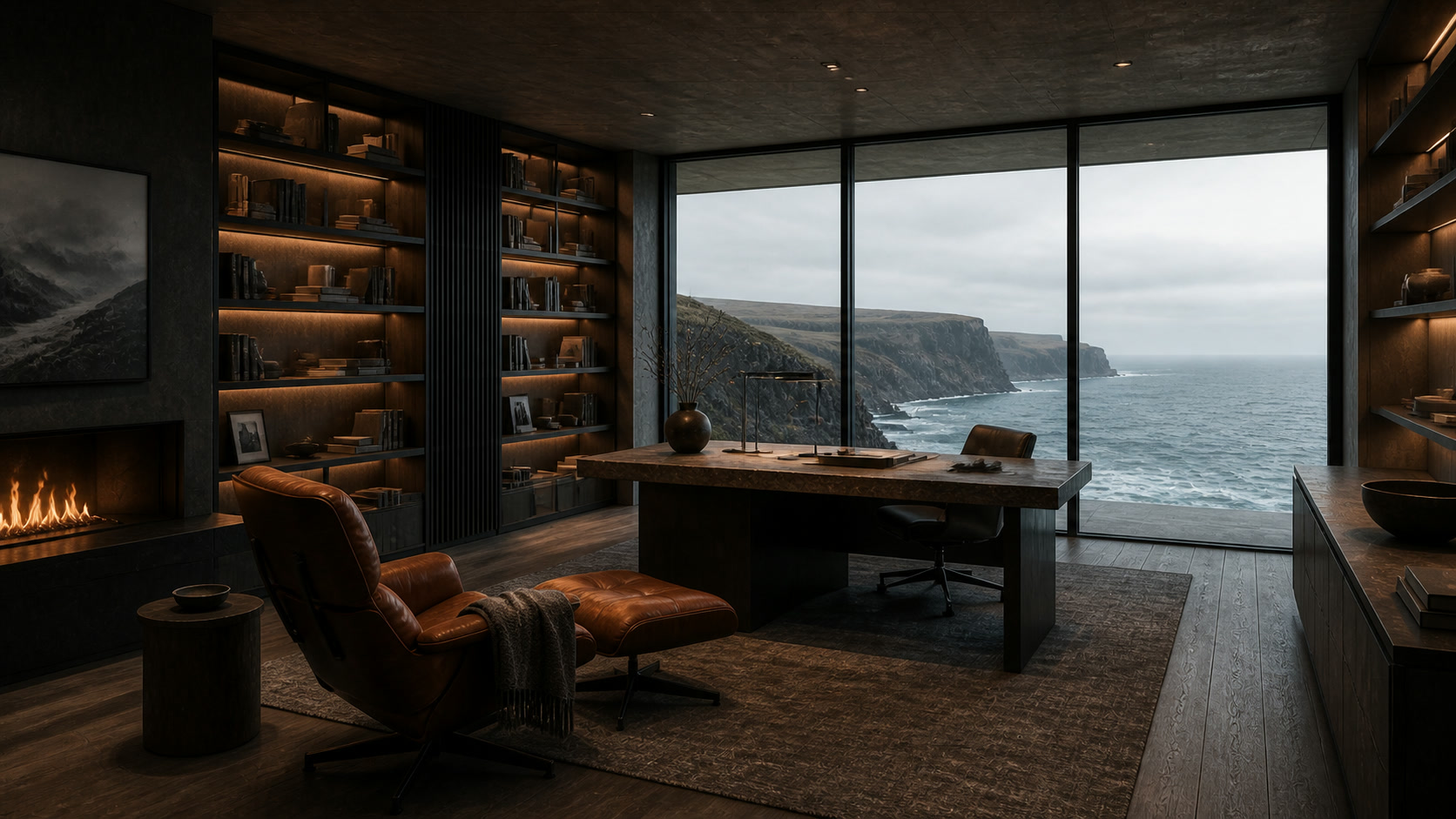 Library / office, a room in Basalt House