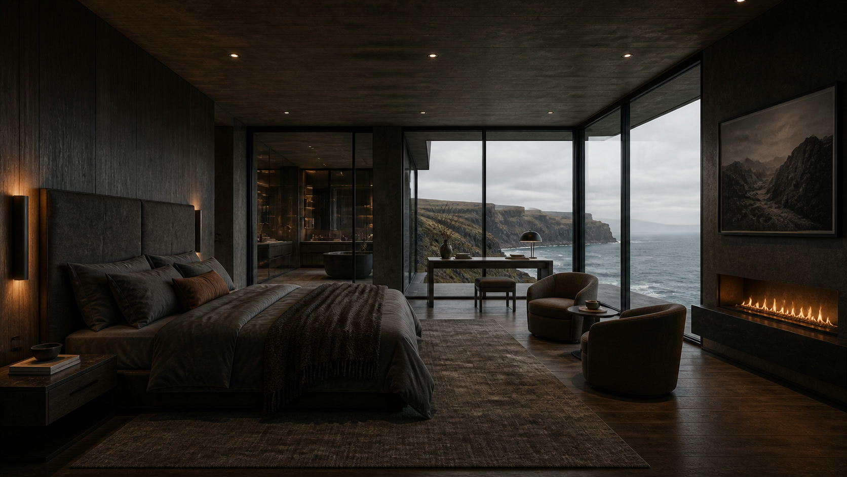 Primary bedroom, a room in Basalt House