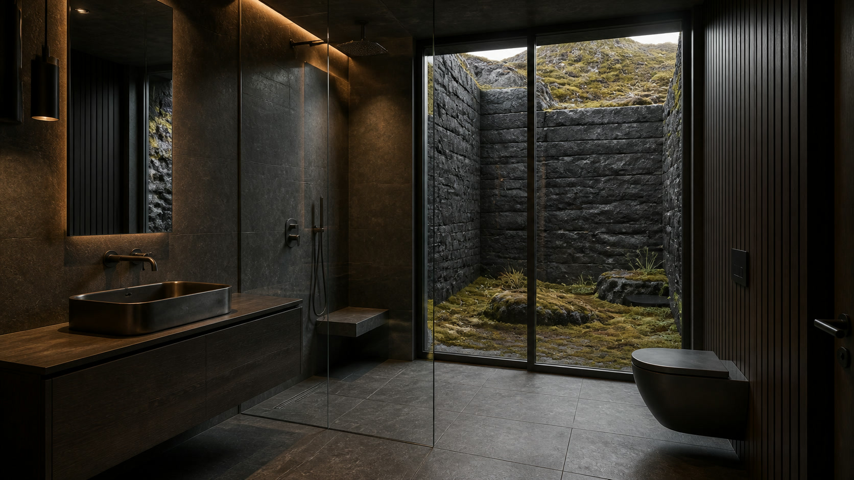 Moss ensuite, a room in Basalt House
