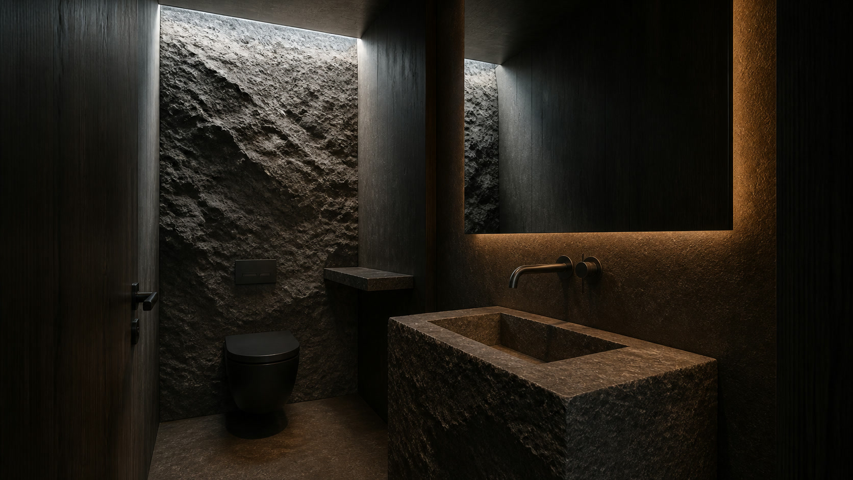 Arrival powder room, a room in Basalt House
